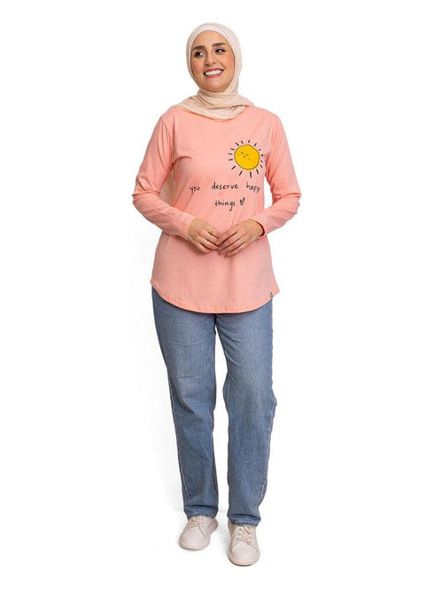 Power Rose Printed Long - Sleeve Design 16 - Khotwh